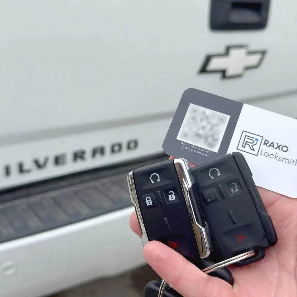 Chevrolet Silverado remote-start key made in Winnipeg
